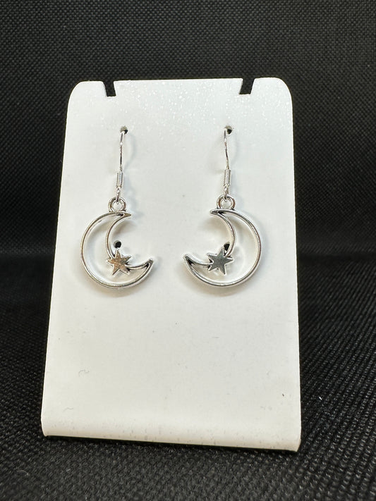 Moon and Star earrings